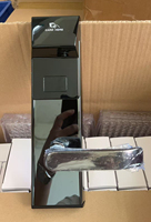 Tarjeta RFID MF de acero inoxidable, mortaja ANSI de EE. UU., sistema electrónico de cerraduras inteligentes de Hotel con software de gestión gratuito