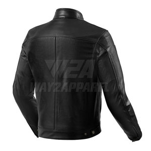 % แจ็กเก็ตมอเตอร์ไซค์หนังระบายอากาศได้ดีสำหรับผู้ชายเลือกสีและโลโก้ได้ตามต้องการ - Product Image 2
