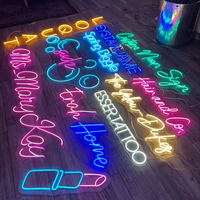 Enseigne lumineuse LED personnalisée alimentée par USB Logo Art mural pour la décoration intérieure pour les mariages Saint-Valentin Bars Salons Car Company Advertising