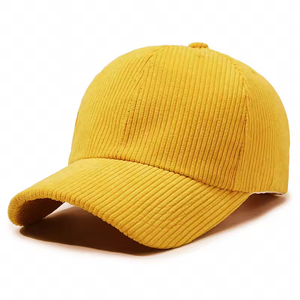 Casquettes de baseball en velours côtelé avec logo brodé personnalisé, haute qualité, structurées, 6 panneaux, unisexe, style vintage, pour toutes les saisons - Product Image 5