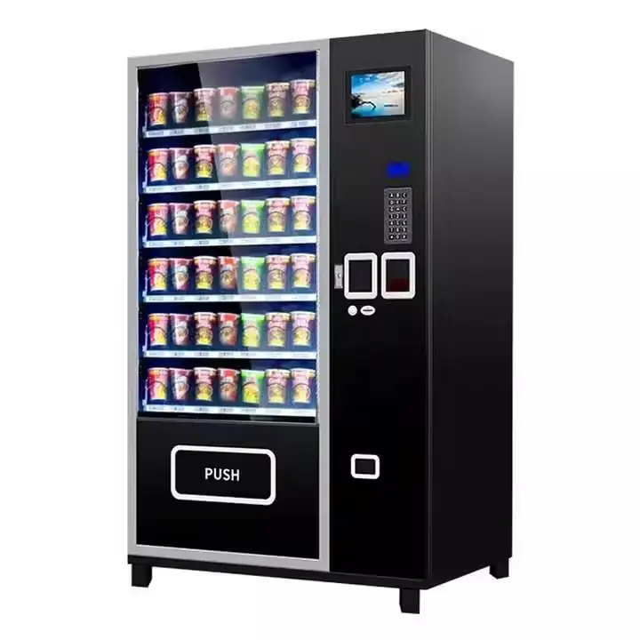 Factory sales Large Capacity OEM/ODM Candy Drink Vending Machine With Card Reader Bill Coin Acceptor for sell