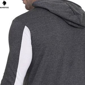 เสื้อฮู้ดแบบสวมหัวสำหรับผู้ชายเสื้อกันหนาวผ้าฝ้ายโพลีเอสเตอร์ผ้าเทอร์100% สีพื้นลำลองออกแบบได้ตามต้องการสำหรับฤดูหนาว - Product Image 3