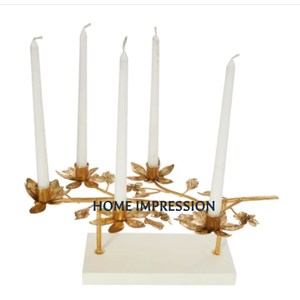 ที่วางเทียนตกแต่งบ้านทันสมัยมีสไตล์ เป็นมิตรกับสิ่งแวดล้อม ทนทาน ทำจากโลหะเคลือบสีขาว งานแฮนด์เมด ดีไซน์สวยงาม เหมาะสำหรับร้านกาแฟ - Product Image 6