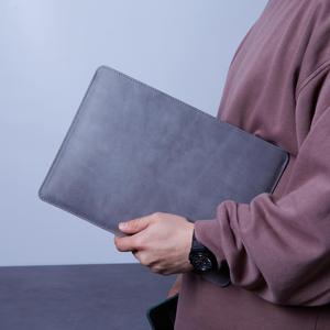 Durable Genuine Leather Lightweight Portable <b>Laptop</b> <b>Sleeve</b> Retro Handmade for Office Work and Travel Protection GLS-0243 - Product Image 1
