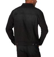 Veste en jean d'hiver pour homme 100% coton imperméable respirante de haute qualité style vintage fabriquée au Pakistan teinte noire