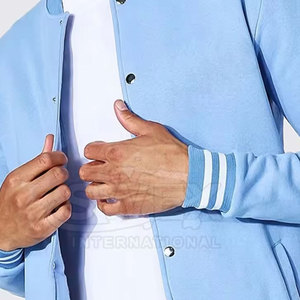 แจ็คเก็ตเลตเตอร์แมนผู้ชายสีพื้นดีไซน์ใหม่ เสื้อผ้าสตรีทแวร์สำหรับฤดูหนาว แจ็คเก็ตเลตเตอร์แมนผู้ชายสำหรับฤดูหนาว - Product Image 6