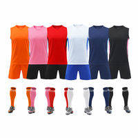 Vente en gros usine – Ensemble maillot et short de football/soccer 100 % polyester respirant sans manches – Tenue d'entraînement rétro personnalisable pour équipe