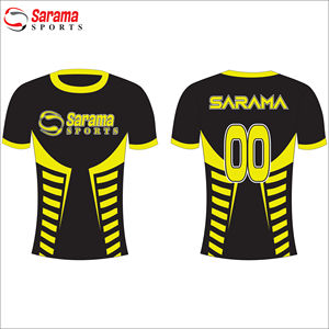 Camiseta de sublimación 3D superventas, venta al por mayor, jersey de poliéster de manga corta de talla grande con decoración de compresión e impresión - Product Image 5