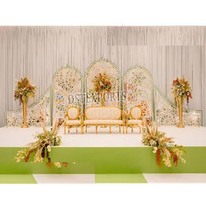 ฉากหลังงานแต่งงานแบบโรมัน แผงฉากหลังแบบตัดด้วยเลเซอร์ ซื้อฉากกั้นโลหะรูปตัวยูแบบกำหนดเองในราคาขายส่ง ตกแต่งงานอีเว้นท์ในออสเตรเลีย - Product Image 1