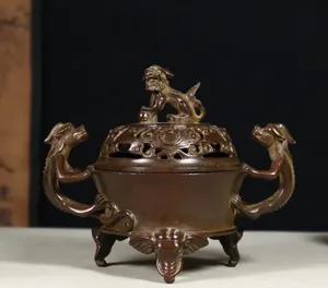 เตาเผากำยานทองเหลือง ดีไซน์และรูปทรงตามสั่ง สำหรับใช้ทางศาสนา ผลิตจากวัสดุธรรมชาติ 100% ทนทาน ใช้เป็นเครื่องกระจายกลิ่นหอมที่ดีที่สุดในบ้าน - Product Image 1