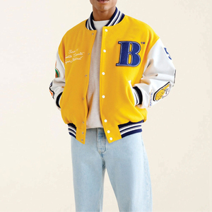 2024 OEM personnalisé broderie Chenille patchs Varsity Bomber Letterman College grande taille Baseball Varsity vestes pour rester longtemps - Product Image 1