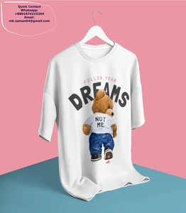 T-shirt blanc imprimé tendance sur la taille pour hommes Fabricant de vêtements pour hommes de bonne qualité à bas prix T-shirt de haute qualité pour hommes - Product Image 1
