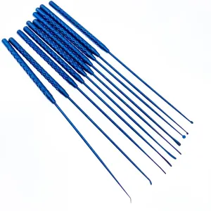 Micro-crochet à nerfs en titane de 21 cm, crochets à vaisseaux, instruments de dissection chirurgicale, instruments de neurochirurgie - Product Image 1