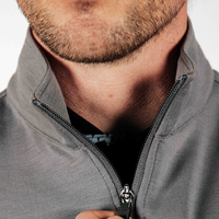 Pullover sans manches à fermeture éclair 1/4 pour homme, haute qualité, compression, course à pied, golf, fitness, été, polyester, grandes tailles adultes