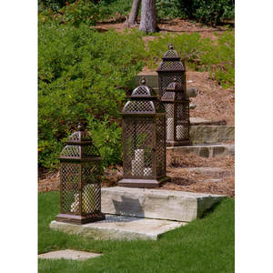 Top Selling Tall Brown Metal Candle Lantern Factory Direct for <b>Christmas</b> <b>Decorations</b> <b>Other</b> Occasions Made by Uzair Handicrafts - Product Image 4