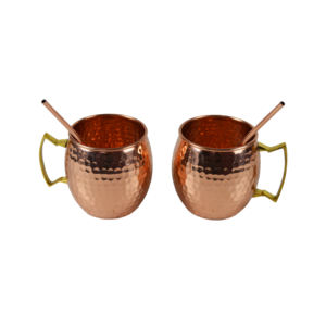 Moscow Mule <b>Mugs</b> Engraved Design With Pure Copper Double Vacuum Solid Round Moscow Mule <b>Mug</b> Set <b>Large</b> Copper Metal Cup Antique - Product Image 4