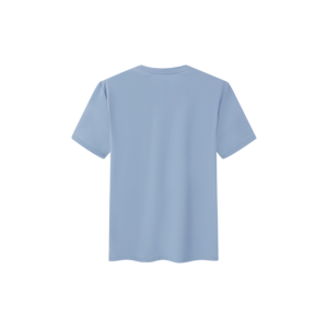 ERKE <b>Men's</b> Crew Neck <b>T</b>-<b>Shirt</b> Mist Blue Polyamide Spandex Compressed Knitted Fabric Hip Hop Style Screen Printed Graphics Quick - Product Image 2