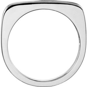 Stuller 14KW Fashionable Titanium <b>Ring</b> 50873:102P Stackable Inlay Gold Plated 18K Vintage and Trendy Style for Wedding - Product Image 2