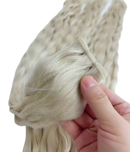 Greathairgroup Extensions de cheveux de qualité salon <span class=keywords><strong>Nouvelle</strong></span> conception Remy Cuticule alignée Européenne pour cheveux teints Technologie verte - Product Image 6