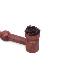 Nghệ Thuật Chạm Khắc tự nhiên thảo dược cổ Thiết kế 6 inch Cong Nâu gỗ ống cho quà tặng handmade Cherry gỗ - Product Image 5