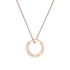 Collane di gioielli di moda argento in acciaio inossidabile <span class=keywords><strong>collana</strong></span> con ciondolo cerchio personalizzata per scrivere I Am The Storm <span class=keywords><strong>collana</strong></span> di donne all'ingrosso - Product Image 3