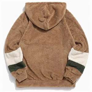 Sweat-shirt à capuche avec pantalon Sherpa pour l'hiver Custom Manufacturer Men's Oversize for Puff Print Acid Washed Boxy Street wear - Product Image 2