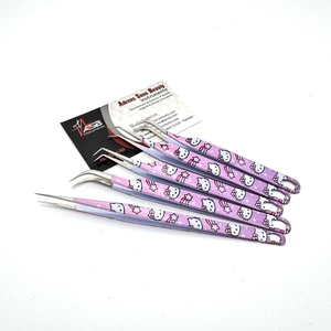 แหนบหนีบขนตาแบบตรงและ90องศาทำจากสเตนเลสทนทานดีไซน์เฮลโลโก้ตามสั่ง - Product Image 6