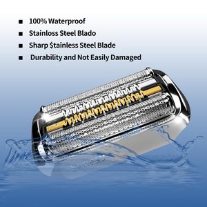 Cuchillas de Repuesto Dobles y Triples para Afeitadora Eléctrica, Resistentes al Agua IPX7, para Cara y Cuerpo, Lavables - Product Image 2