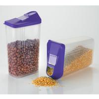 Keukenopberger voor ontbijtgranen, transparant PC, BPA-vrij plastic, duurzaam, milieuvriendelijk, opbergdoos voor droge voedingsmiddelen, gedroogd fruit en pulse.