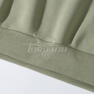 Top Fashion 100% coton Polyester surdimensionné sweats à capuche pour hommes qualité bas quantité minimale de commande hauts d'hiver avec poche Design motif solide - Product Image 6