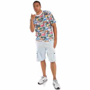 Pantalones cortos de lana de verano transpirables de algodón para hombre, informales, con estampado de pantalla, sólidos, antiarrugas, con cordón, transpirables, cómodos - Product Image 5