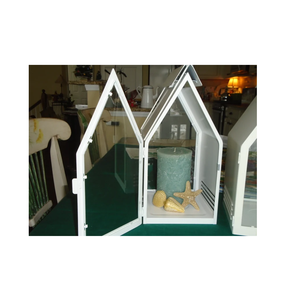 Lanterne extérieure ou terrarium toutes saisons. 15.5 "t 7.25" côtés. Conception personnalisée suspendue ou de table disponible - Product Image 1