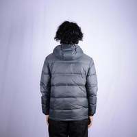Doudoune Homme Ultra Légère Écologique en Duvet d'Oie Qualité Supérieure à Capuche Longue Sans Coutures Manches Classiques