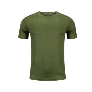 เสื้อยืดลำลองผู้ชายสีทึบแขนสั้นคอสูง - Product Image 4