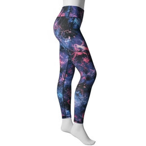 Leggings de yoga haute performance en tissu spandex et nylon, impression par transfert thermique, extensible, vêtements de sport pour l'entraînement, vente en gros - Product Image 2