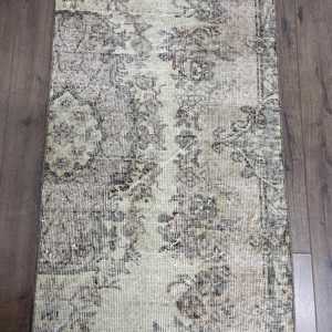 พรมตุรกีขนาด 2x6 ฟุต, พรม, พรมลายพรางสีเทาทำจากขนสัตว์ - Product Image 3