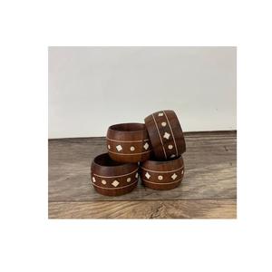 Luxury <b>wooden</b> <b>napkin</b> <b>rings</b> crafted for stylish table arrangements dinners celebrations hotels restaurants and homes - Product Image 4