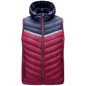 เสื้อกั๊ก2026มีฮู้ดสำหรับผู้ชายไซส์ใหญ่พิเศษเสื้อแจ็คเก็ตแบบพองแขนกุดสำหรับฤดูหนาว - Product Image 3