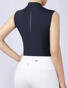 Camisas ecuestres para mujer Camisas de equitación ligeras sin mangas de secado rápido para mujer - Product Image 1