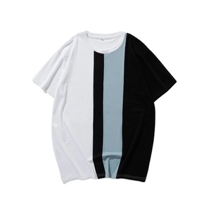 เสื้อยืดแขนสั้นทรงโอเวอร์ไซส์สีบล็อกสำหรับผู้ชาย-เป็นมิตรกับสิ่งแวดล้อม ระบายอากาศได้ดี และแห้งเร็ว - Product Image 1