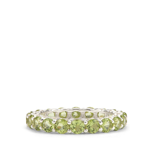 Vibrant Round Cut Jilin Peridot 3.72 Cts 925 Sterling Silver Daily Wear <b>Gift</b> <b>For</b> <b>Her</b> Special Day <b>Unique</b> Handcrafted Piece - Product Image 2