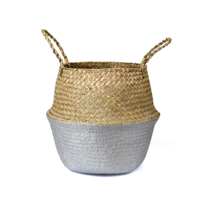 Artisanat de panier de ventre de jonc de mer écologique personnalisé du fabricant vietnamien pour le stockage décoratif - Product Image 1