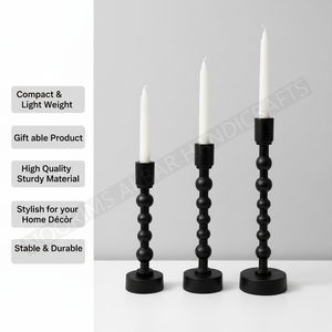 Bougeoir décoratif en métal aluminium multi-taille pour fête, mariage, décoration intérieure, exportateur, fournisseur d'usine - Product Image 3