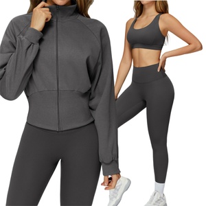Nouveau léger grande taille épaissi col montant chaud à capuche veste de sport femmes vêtements de loisirs Yoga formation Fitness en plein air - Product Image 5