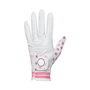 Venta al por mayor de guantes de golf a granel OEM logotipo personalizado de alta calidad Cabretta cuero transpirable agarre cómodo guantes deportivos - Product Image 2