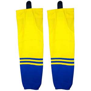 Calcetines de hockey sobre hielo con sublimación personalizada para jugadores profesionales pantalones de tecnología de compresión transpirables de ajuste Superior 100% - Product Image 5