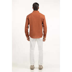 Camisas Casuales para Hombre, Doble Botonadura, 100% Algodón, Popelina a Rayas, Teñido Liso, Suministro ODM - Product Image 3