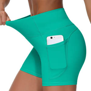 Leggings y Shorts de Yoga Deportivos para Mujer, Cintura Elástica, Ropa Deportiva para Exteriores, Tejido Elástico, Logotipo Personalizado - Product Image 3