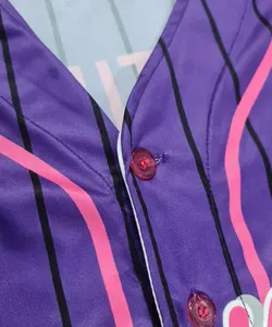 2024 Personalización de fábrica Camisetas de béisbol baratas Sublimación 100% Tela de poliéster Jersey de béisbol transpirable que absorbe el sudor - Product Image 3