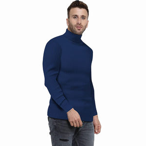 <b>Turtleneck</b> Golf <b>Men</b> Knit <b>Sweater</b> <b>Men's</b> Outdoor Flat Knit Branded Luxury Long Sleeve Zipper Sweatshirts Made in Pakistan - Product Image 2
